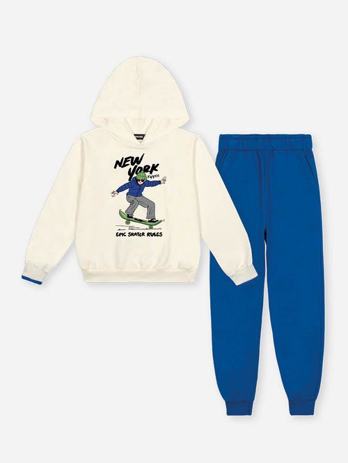 Conjunto Moletom Infantil Menino New York Skater Kippos