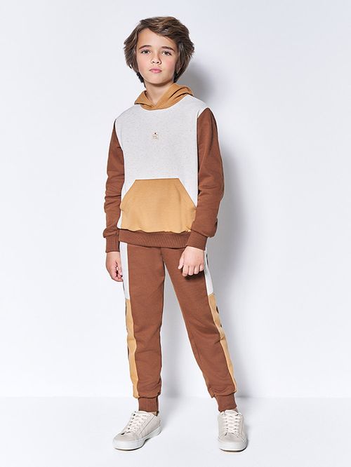 Conjunto Felpado Infantil Menino Safari Blocks Kippos
