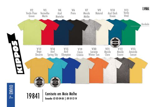 Camiseta Infantil Básica em Meia Malha – Peça Essencial para Looks Confortáveis o Ano Todo