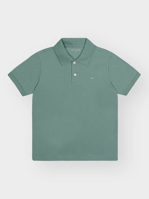 Camisa Polo Infantil em Piquet com Elastano – Look Clássico Confortável para Todas as Estações