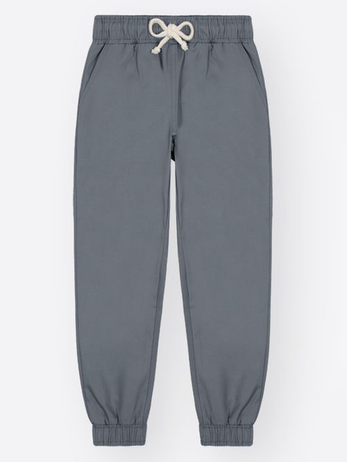 Calça Jogger em Sarja com Elastano Infantil Menino Kippos