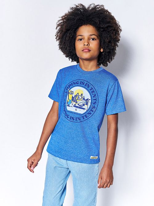 Camiseta Minions Infantil Menino Camping Is In Tents Kippos