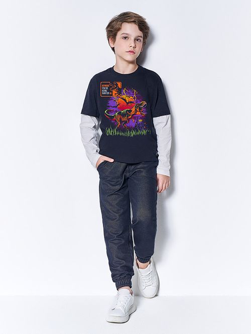 Camiseta Jurassic World Infantil Menino Hunted Kippos