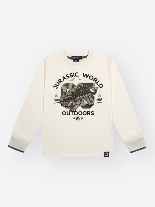 Camiseta Menino Manga Longa Ankylosaurus Kippos