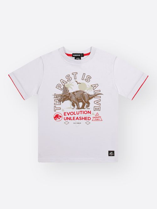 Camiseta Jurassic World Infantil Menino Past Is Alive Kippos