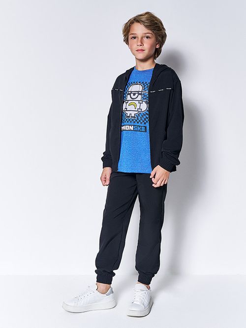 Camiseta Minions Infantil Menino Stuart Sk8 Kippos