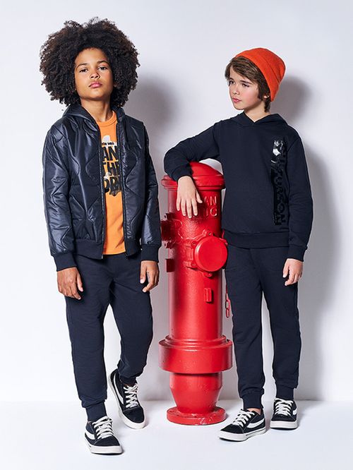 Jaqueta com Capuz Infantil Menino em Matelassê Kippos