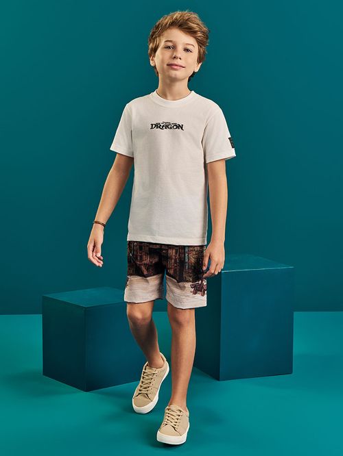 Camiseta Dragons Infantil Menino Ready To Fly Divertto