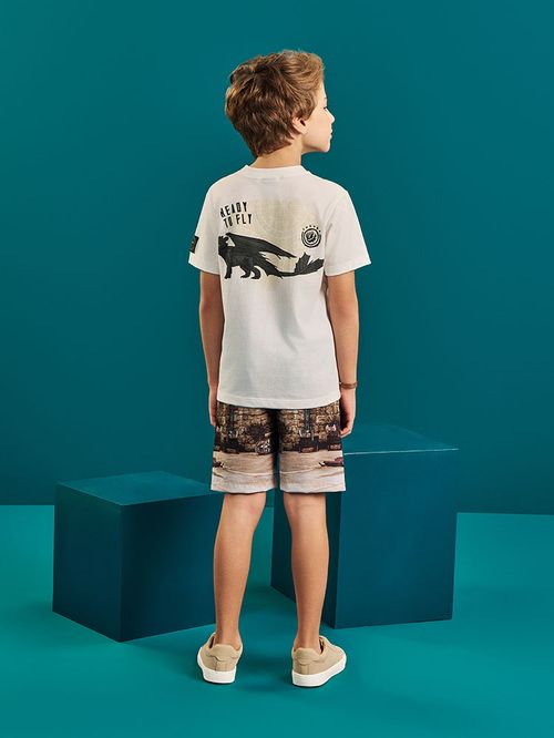 Camiseta Dragons Infantil Menino Ready To Fly Divertto