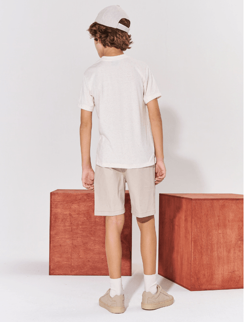 Camiseta Infantil Menino Oasis Breeze Off White Catavento