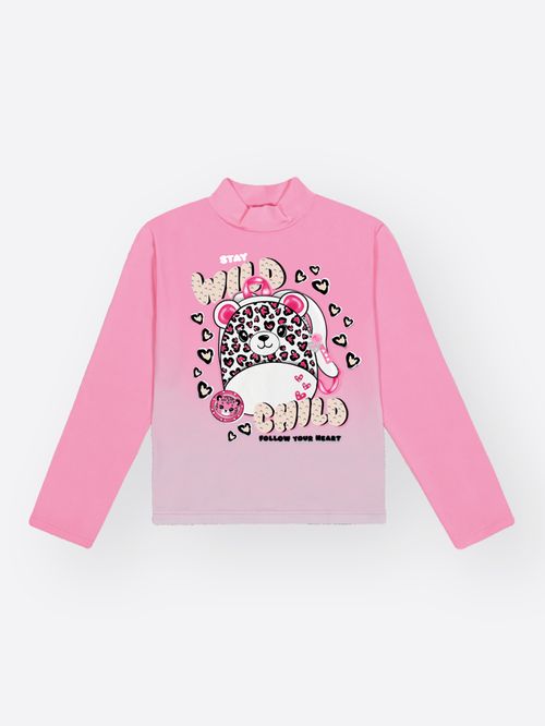Blusa Menina em Malha Térmica WILD CHILD Mundo Cinti