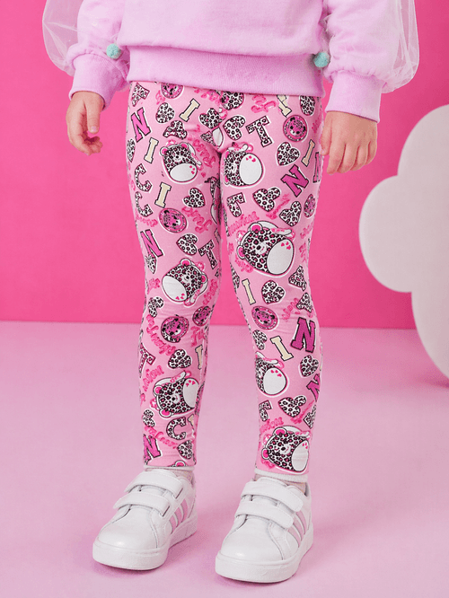 Legging Felpada Bebê Menina Mundo Cinti ROSA BARBIE