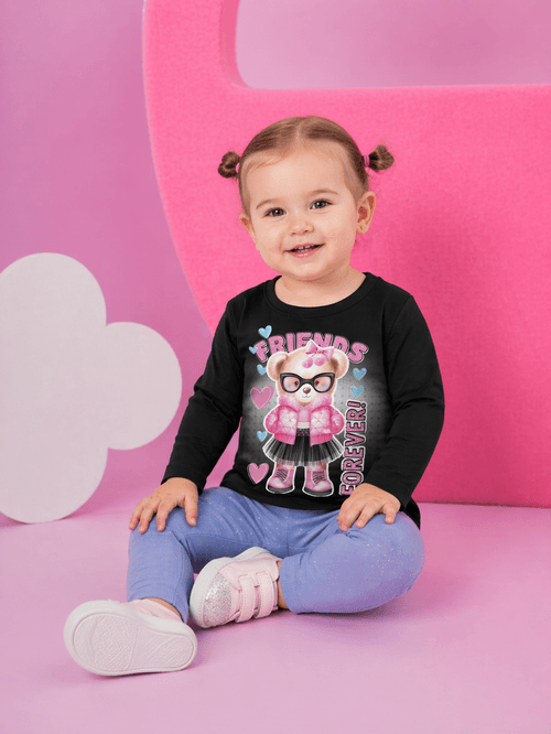 Blusa em Malha Térmica Bebê Estampas Sortidas – Blusa Menina Manga Longa Mundo Cinti
