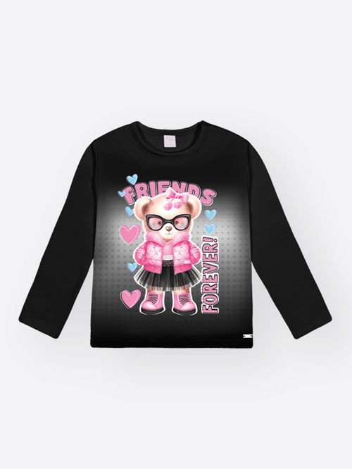 Blusa em Malha Térmica Bebê Estampas Sortidas – Blusa Menina Manga Longa Mundo Cinti