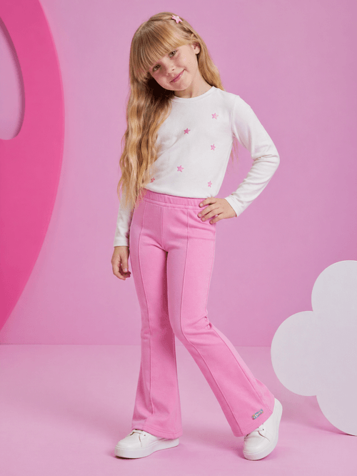 Calça Wide Leg Infantil Menina Mundo Cinti