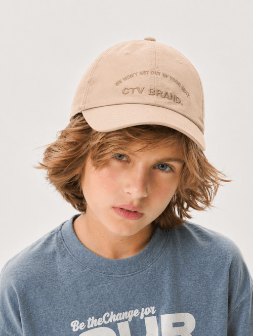 Boné Infantil Menino Ctv Brand Bege Catavento
