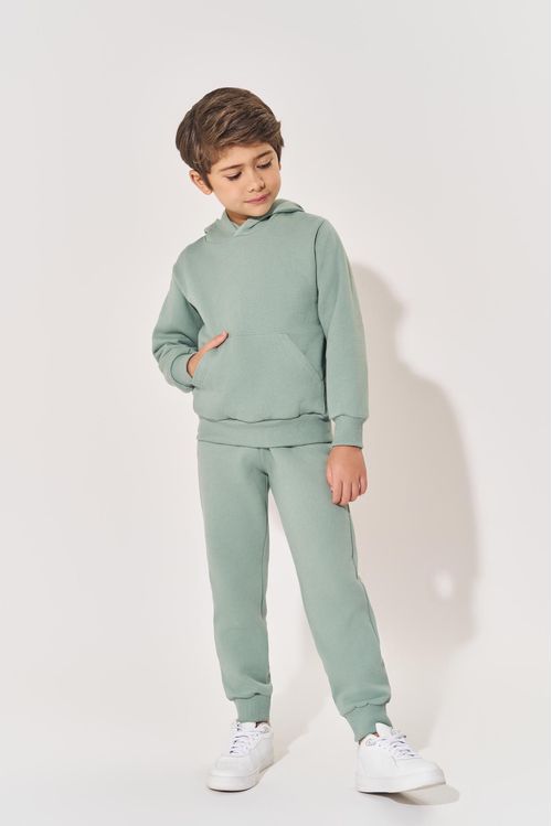 Blusão Moletom Bolso Canguru Infantil Menino Mescla Divertto
